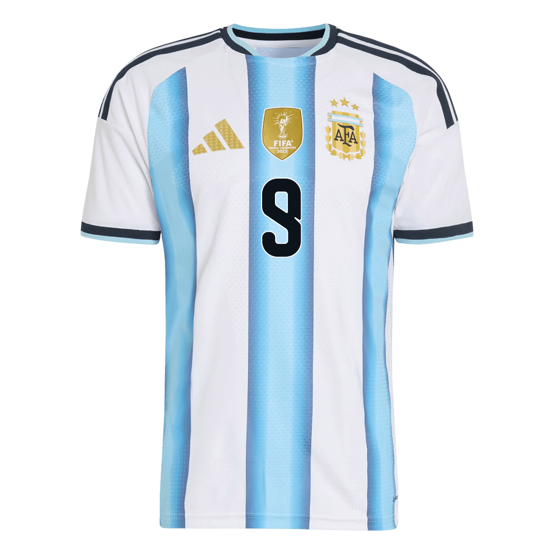 Argentína pánsky domáci futbalový dres MS 2026 - J.ÁLVAREZ #9 [hráčska verzia]
