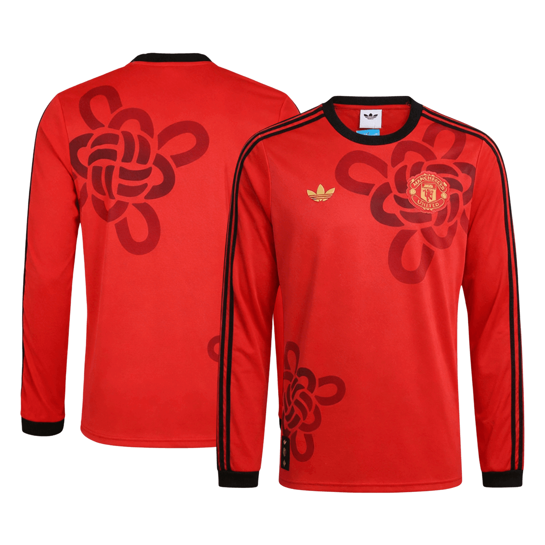 Manchester United pánsky futbalový dres s dlhými rukávmi 2025/26