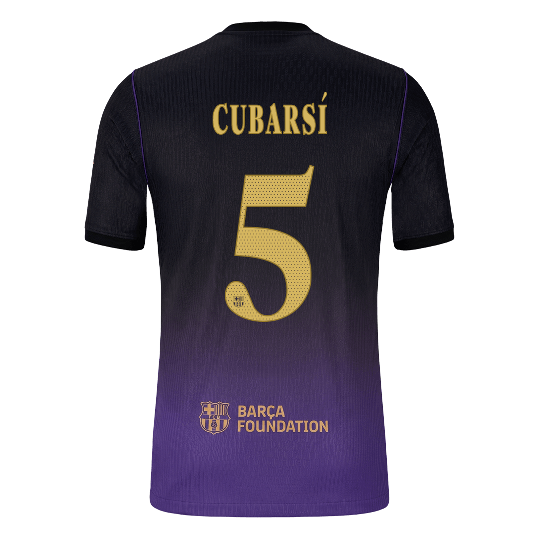 Barcelona pánsky vonkajší futbalový dres 2026/27 – CUBARSÍ #5 – UCL [hráčska verzia]