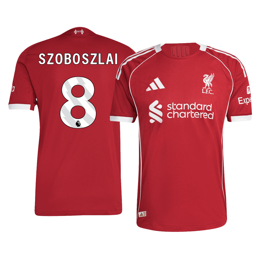 Liverpool pánsky domáci futbalový dres 2025/26 - SZOBOSZLAI #8 [hráčska verzia]