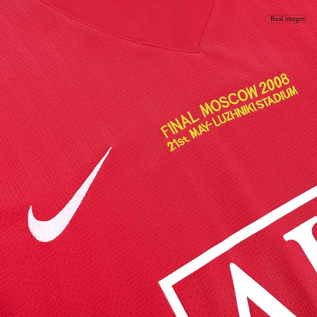 Manchester United pánsky domáci retro futbalový dres s dlhými rukávmi 2007/08 UCL Final - ROONEY #10