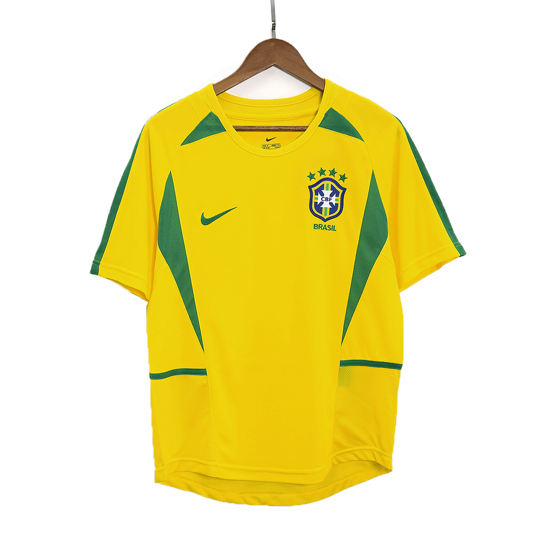 Brazília pánsky domáci retro futbalový dres 2002/03