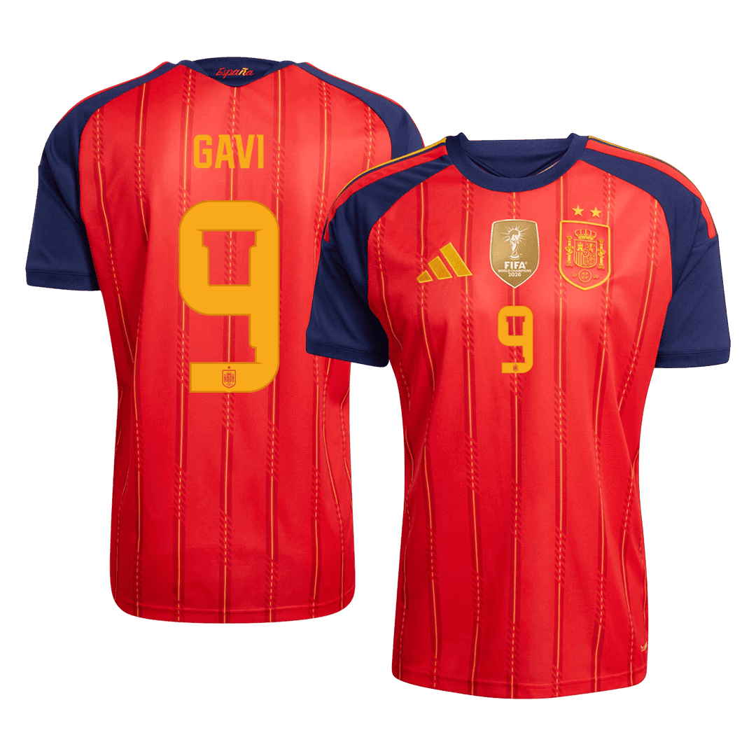 Pánske Futbalový Dres Španielsko Domáci MS 2026 - GAVI #9
