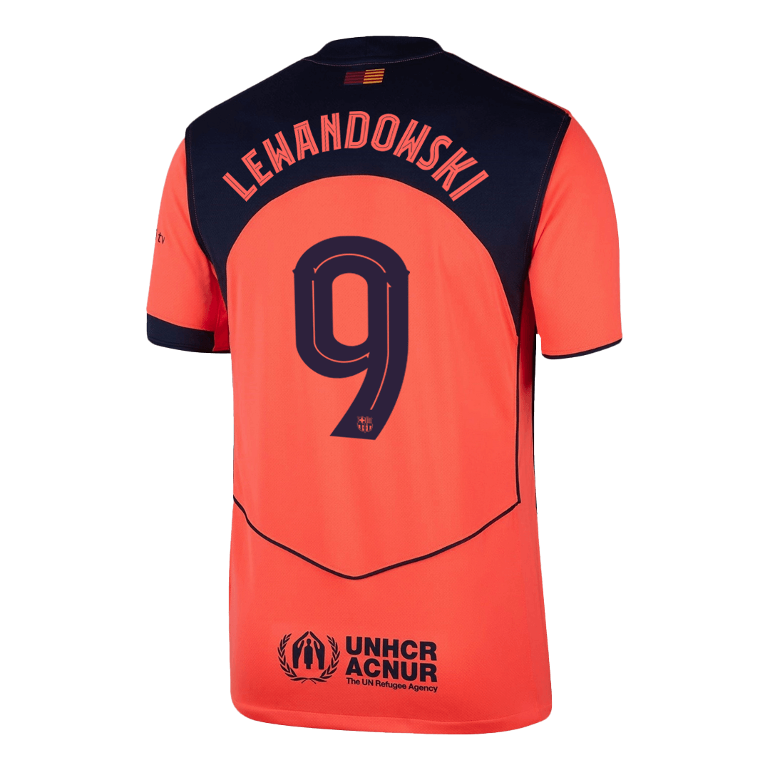 Barcelona pánsky tretí futbalový dres 2025/26 UCL - LEWANDOWSKI #9