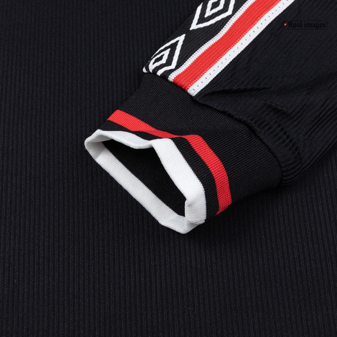 Manchester United pánsky vonkajší retro futbalový dres s dlhými rukávmi 1998