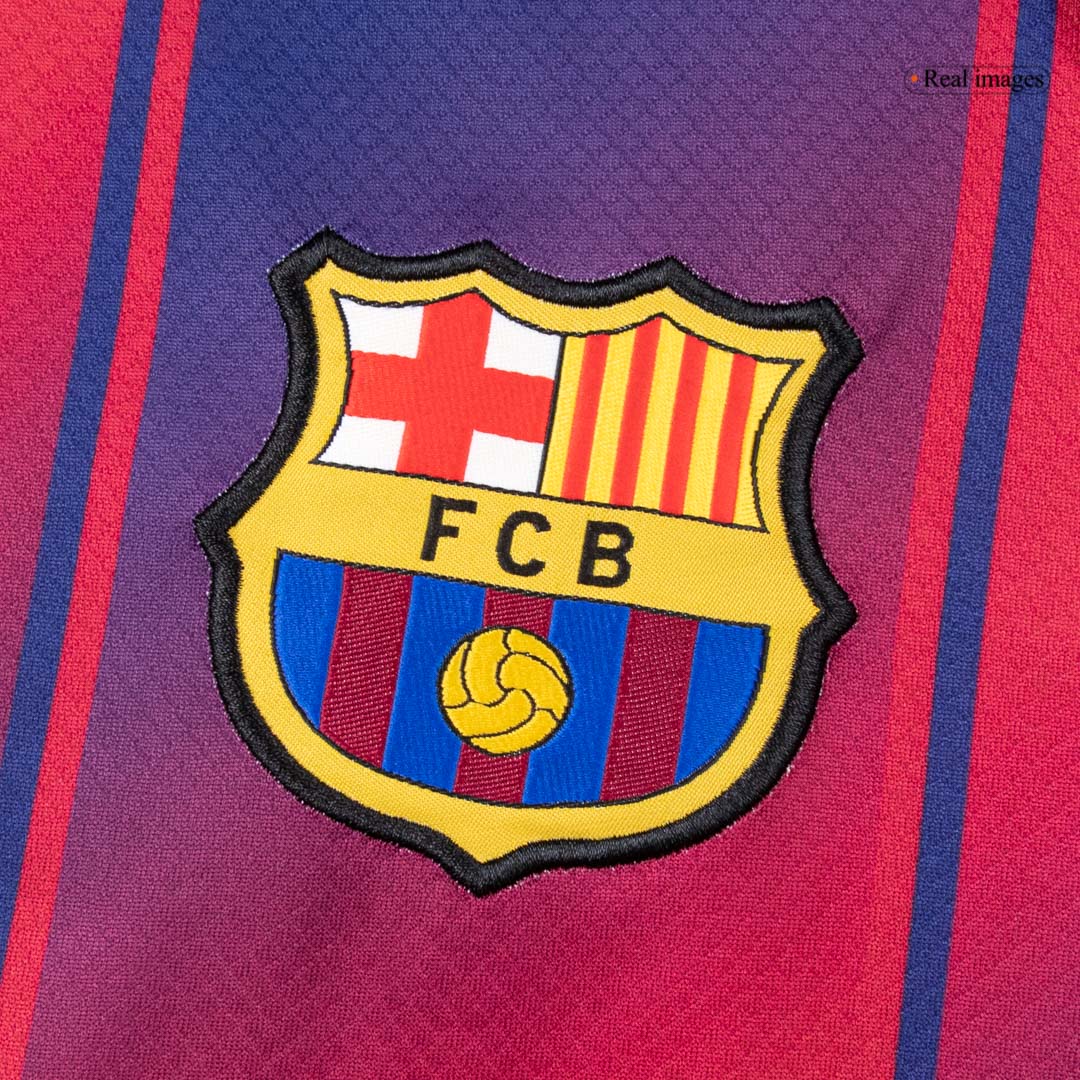 Barcelona pánsky domáci futbalový dres s dlhými rukávmi 2025/26