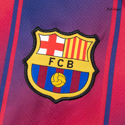 Barcelona pánsky domáci futbalový dres s dlhými rukávmi 2025/26