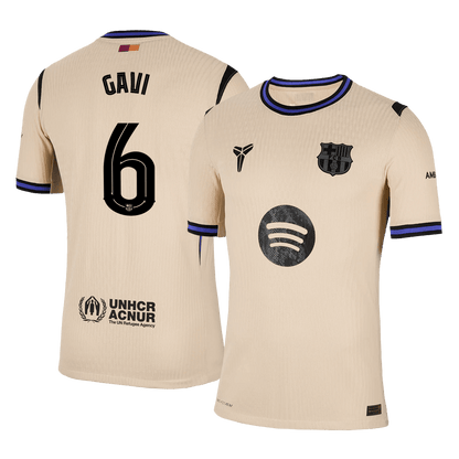 Barcelona pánsky vonkajší futbalový dres 2025/26 UCL - GAVI #6 [hráčska verzia]