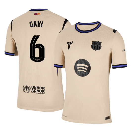 Barcelona pánsky vonkajší futbalový dres 2025/26 UCL - GAVI #6 [hráčska verzia]