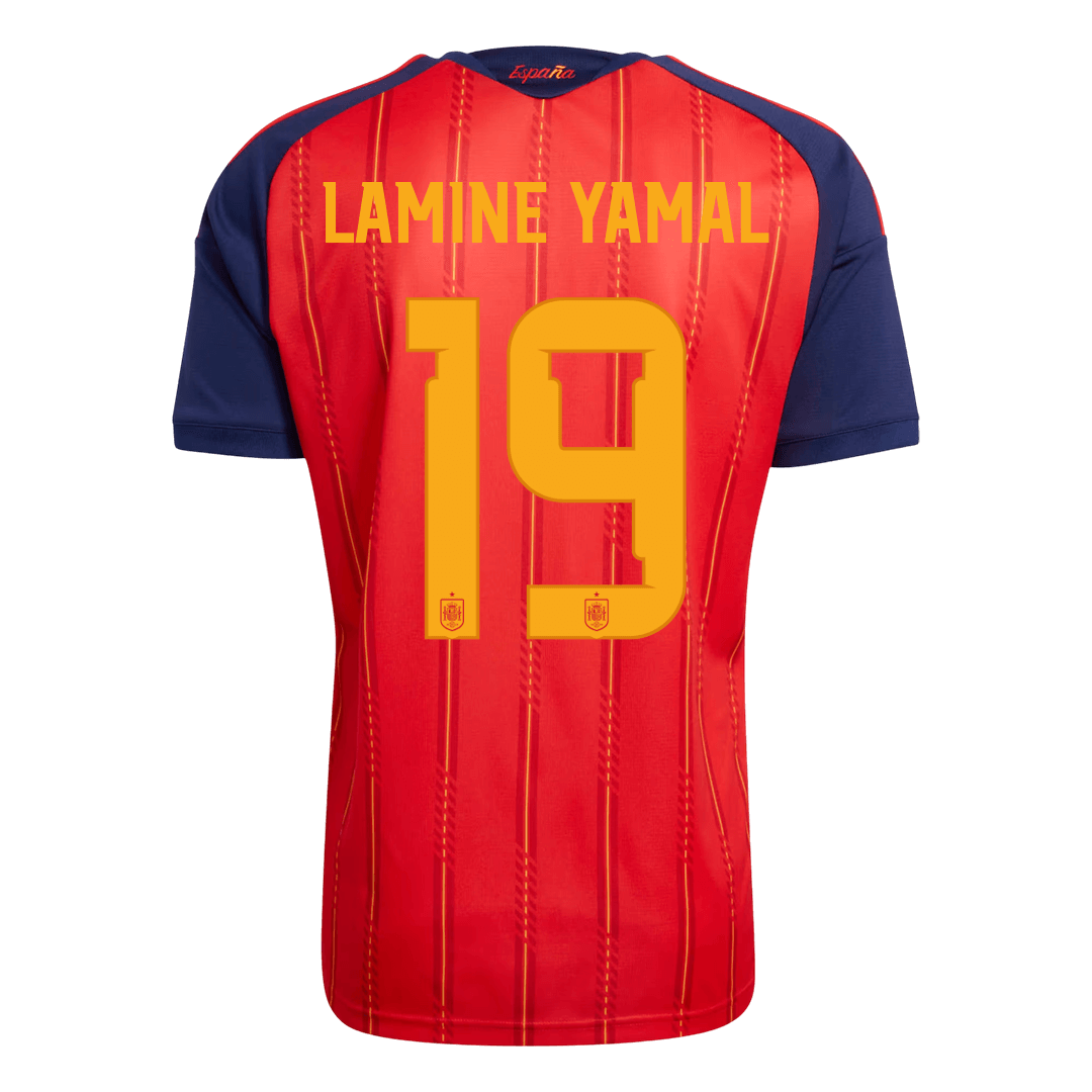 Španielsko pánsky domáci futbalový dres MS 2026 - LAMINE YAMAL #19 (Prémiová kvalita)