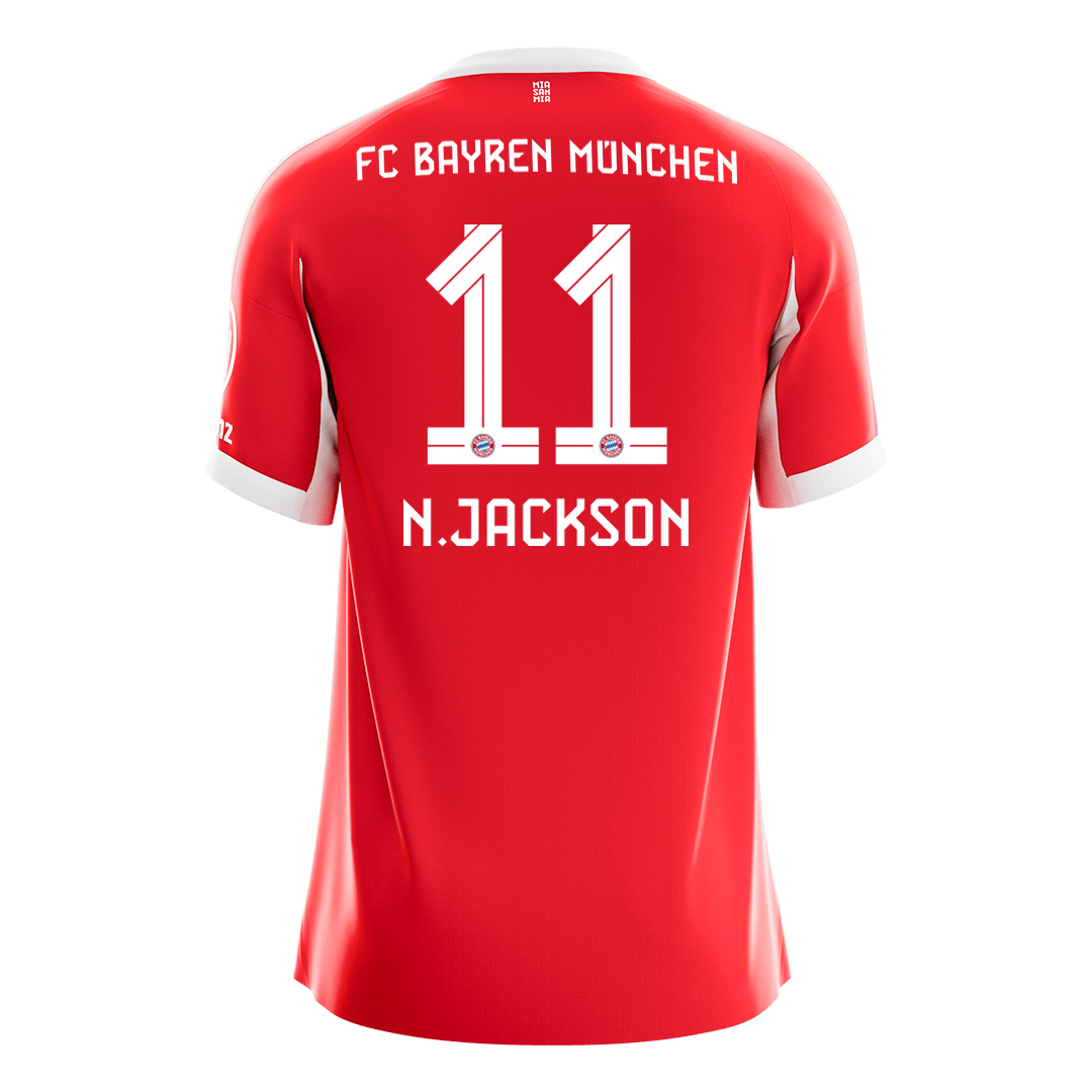 Bayern Mníchov pánsky domáci futbalový dres 2025/26 - N.JACKSON #11 (Prémiová kvalita)