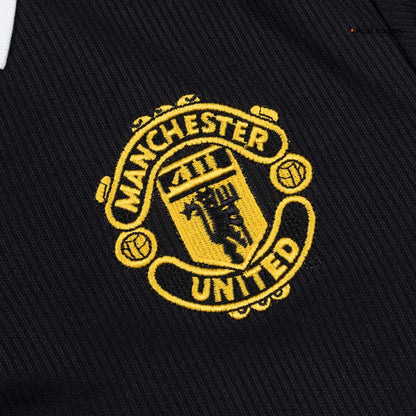 Manchester United pánsky vonkajší retro futbalový dres s dlhými rukávmi 1998