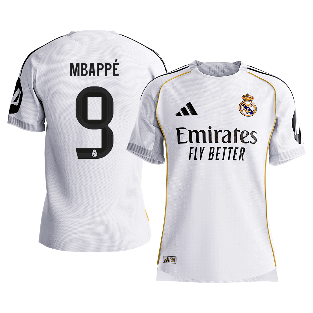Real Madrid pánsky domáci futbalový dres 2025/26 - MBAPPÉ #9 [hráčska verzia] (Prémiová kvalita)