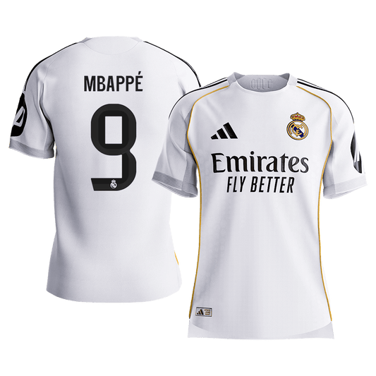 Real Madrid pánsky domáci futbalový dres 2025/26 - MBAPPÉ #9 [hráčska verzia] (Prémiová kvalita)