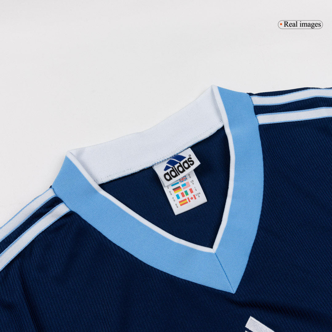 Argentína pánsky vonkajší retro futbalový dres 1998