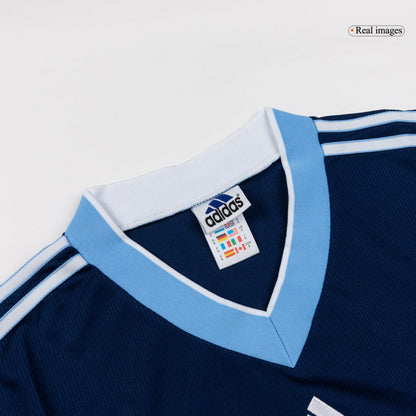 Argentína pánsky vonkajší retro futbalový dres 1998