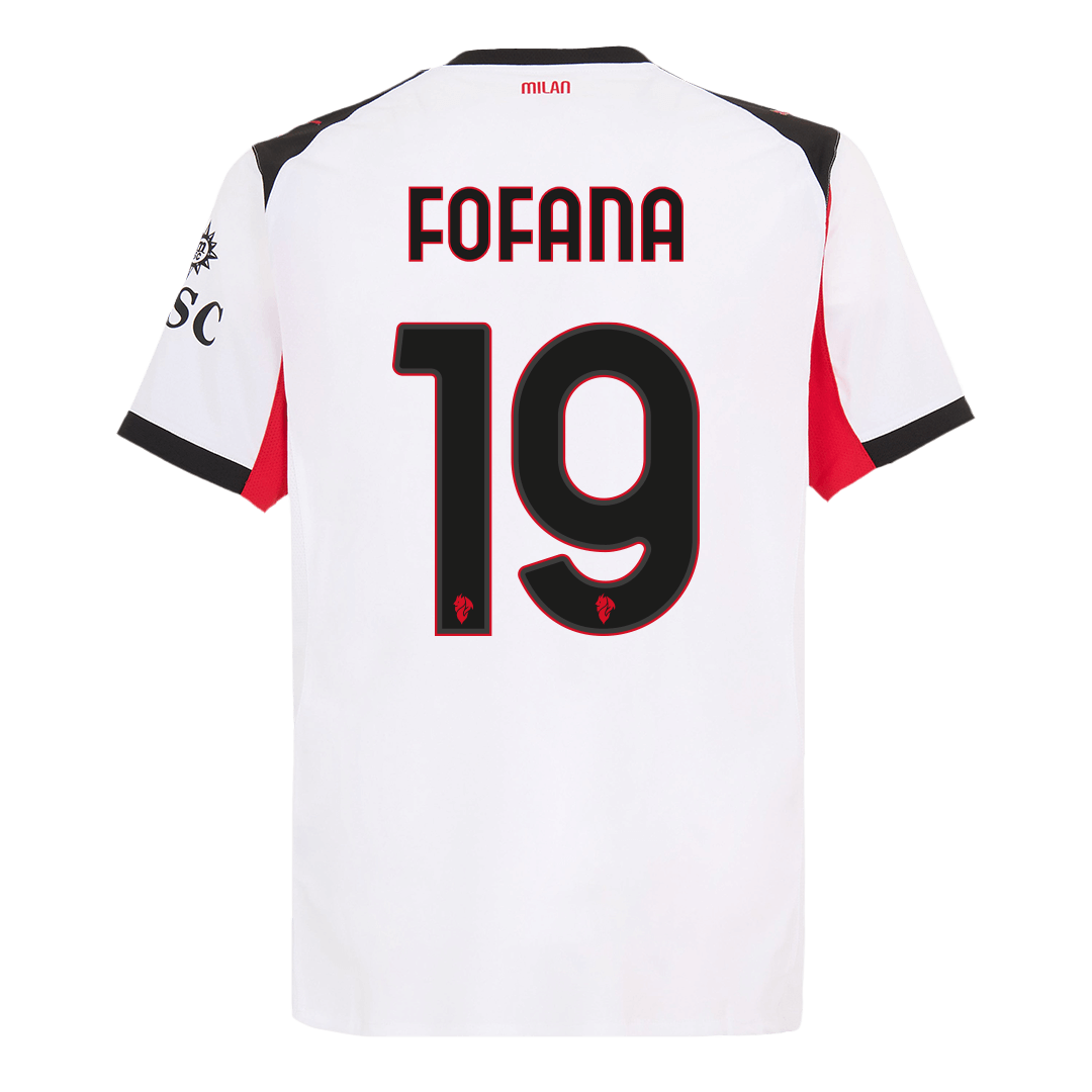 Pánske Futbalový Dres AC Miláno Vonkajší 2025/26 Hráčska Verzia - FOFANA #19
