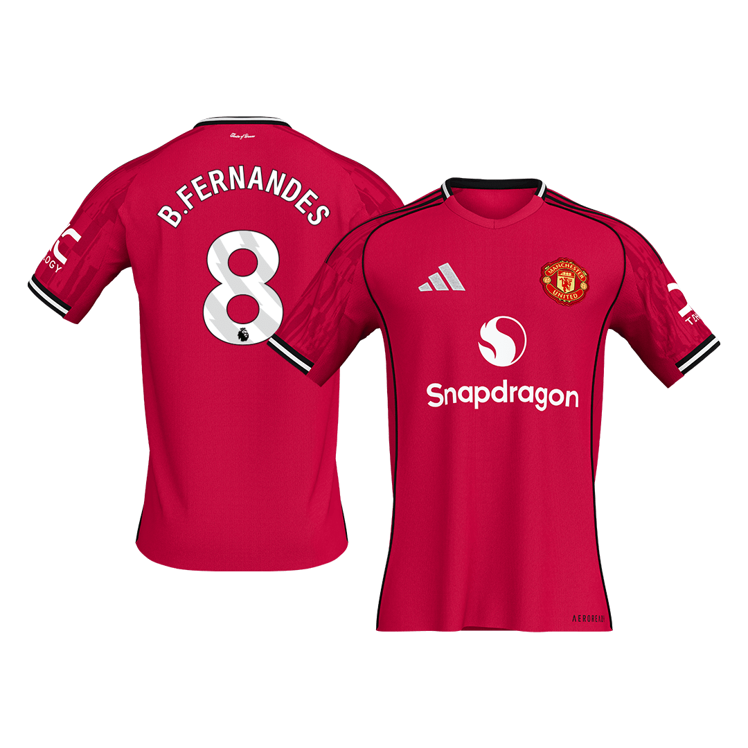 Manchester United pánsky domáci futbalový dres 2025/26 - B.FERNANDES #8 (Prémiová kvalita)
