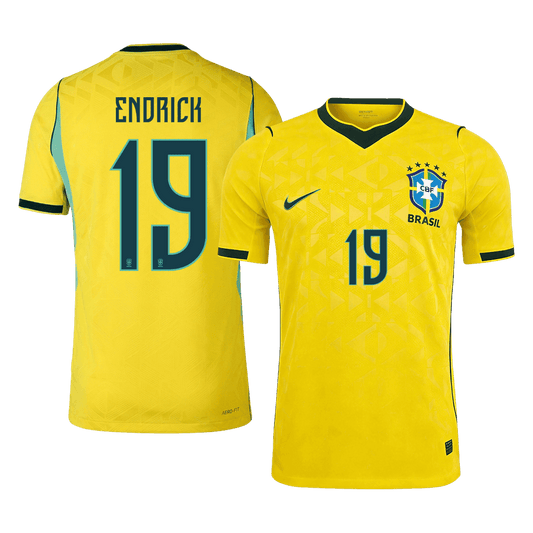 Pánske Futbalový Dres Brazília Domáci MS 2026 Hráčska Verzia - ENDRICK #19