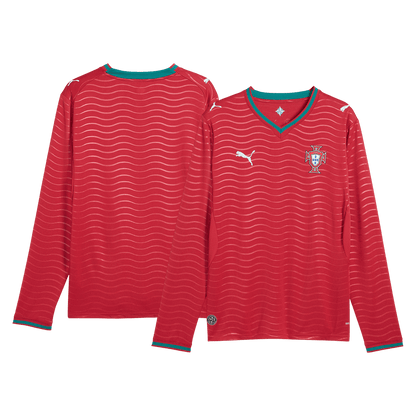 Portugalsko pánsky domáci futbalový dres s dlhými rukávmi MS 2026