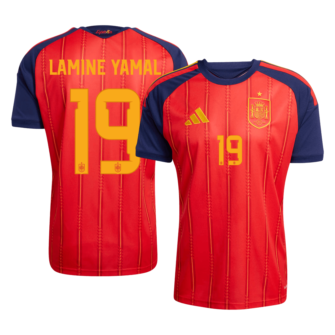 Španielsko pánsky domáci futbalový dres MS 2026 - LAMINE YAMAL #19 (Prémiová kvalita)