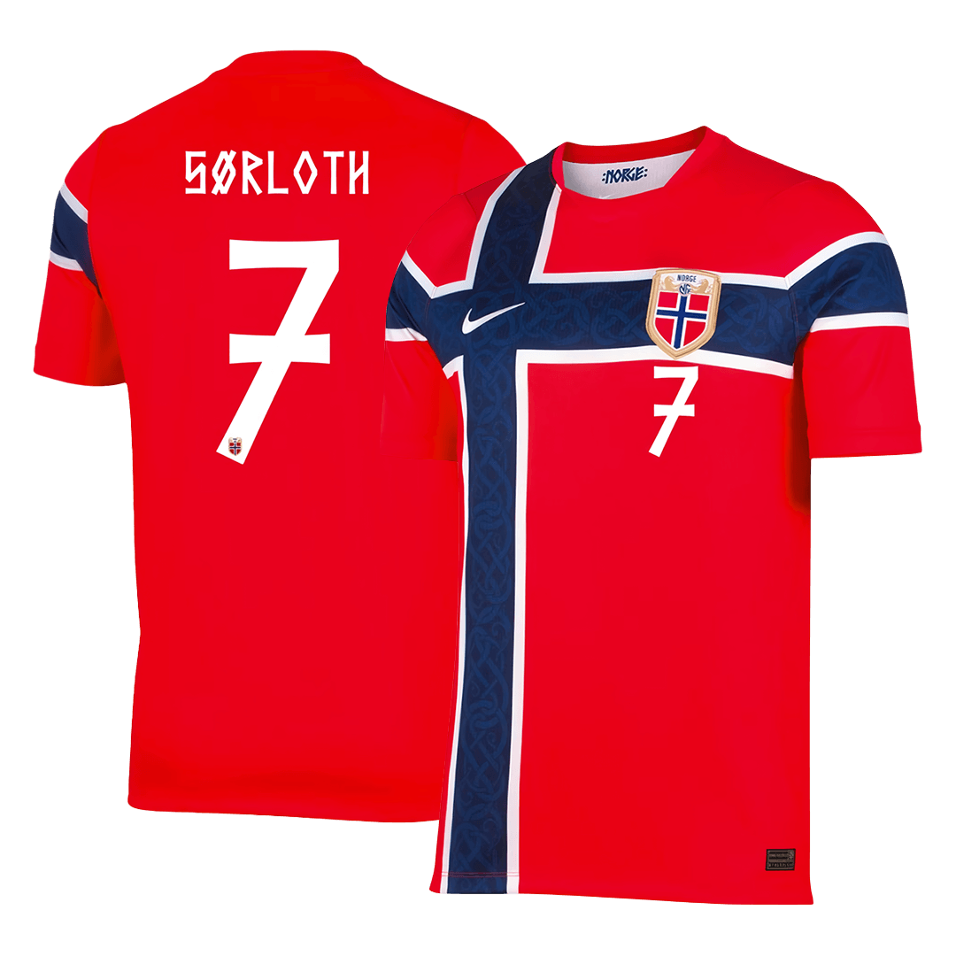 Nórsko pánsky domáci futbalový dres MS 2026 - SØRLOTH #7