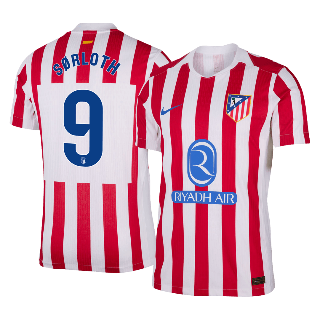 Atletico Madrid pánsky domáci futbalový dres 2025/26 - SØRLOTH #9 [hráčska verzia]
