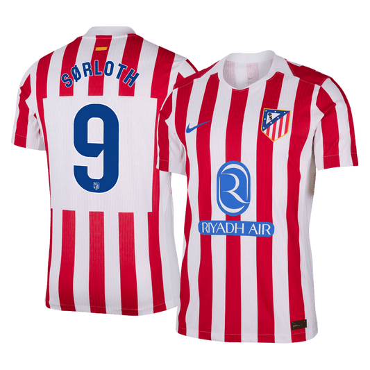 Atletico Madrid pánsky domáci futbalový dres 2025/26 - SØRLOTH #9 [hráčska verzia]