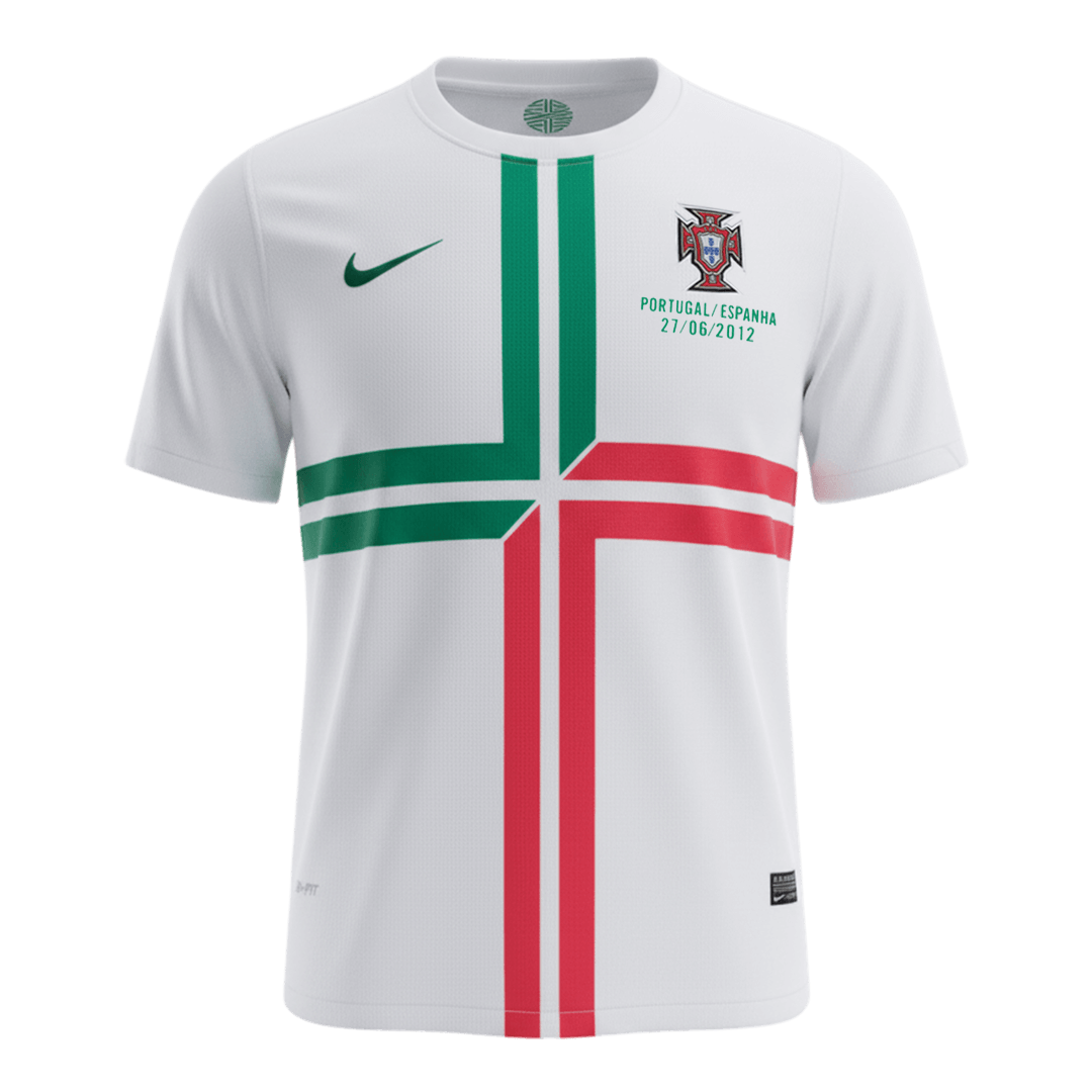 Portugalsko pánsky vonkajší retro futbalový dres 2012
