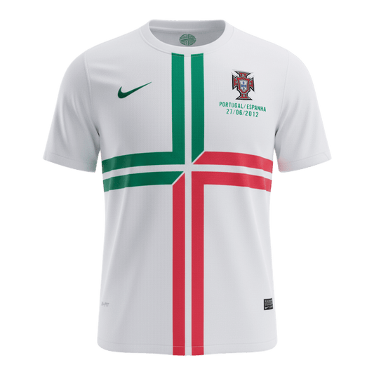 Portugalsko pánsky vonkajší retro futbalový dres 2012