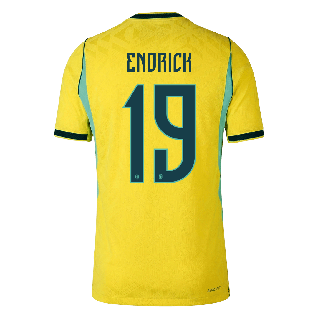 Pánske Futbalový Dres Brazília Domáci MS 2026 Hráčska Verzia - ENDRICK #19