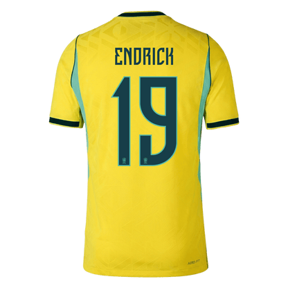 Pánske Futbalový Dres Brazília Domáci MS 2026 Hráčska Verzia - ENDRICK #19