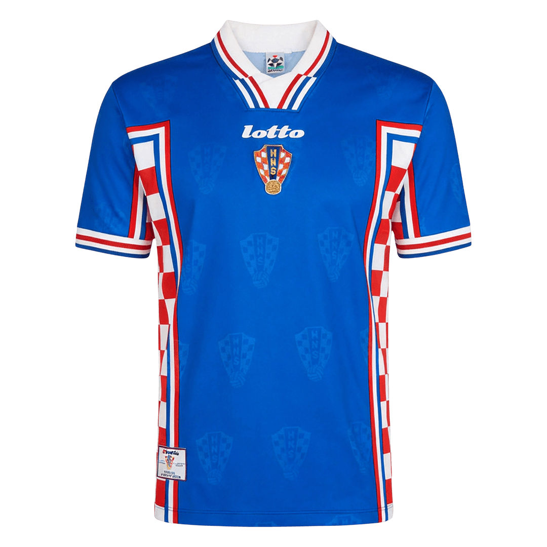 Pánske Retro Futbalový Dres Chorvátsko Vonkajší 1998