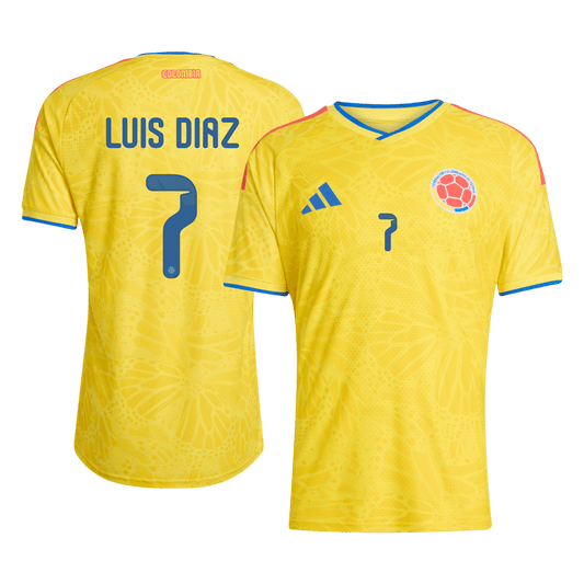 Kolumbia pánsky domáci futbalový dres MS 2026 - LUIS DíAZ #7 [hráčska verzia]