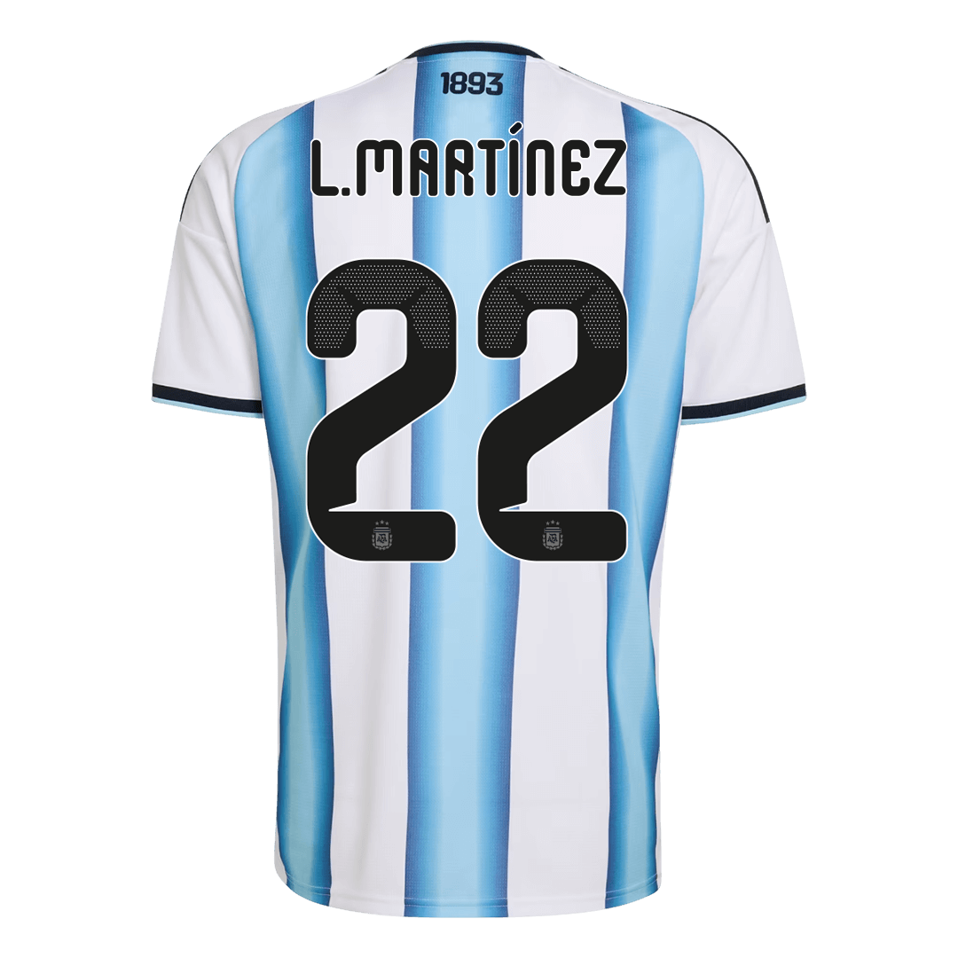 Argentína pánsky domáci futbalový dres MS 2026 - L.MARTÍNEZ #22 (Prémiová kvalita)
