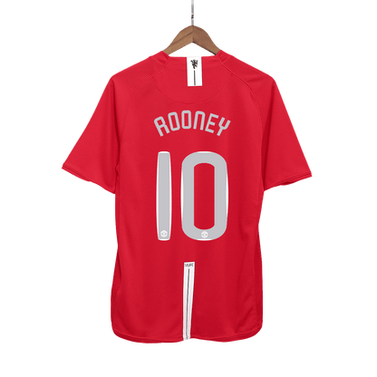 Manchester United pánsky domáci retro futbalový dres 2007/08 UCL Final - ROONEY #10