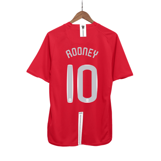 Manchester United pánsky domáci retro futbalový dres 2007/08 UCL Final - ROONEY #10