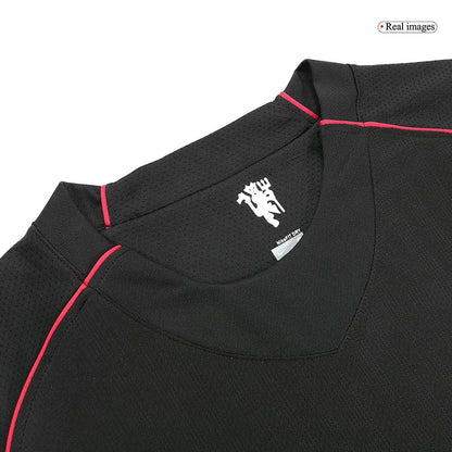 Manchester United pánsky vonkajší retro futbalový dres s dlhými rukávmi 2007/08