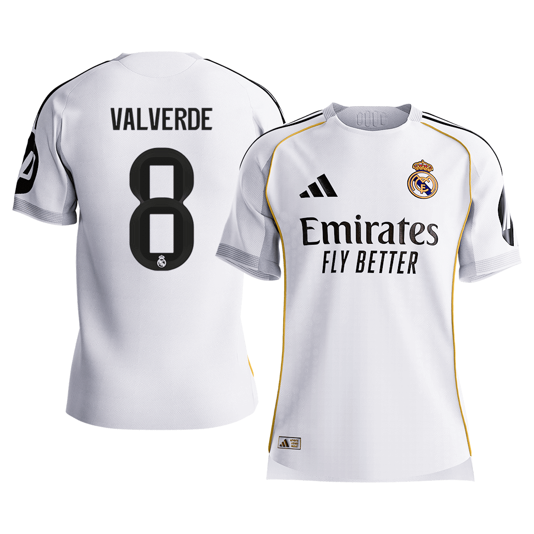 Real Madrid pánsky domáci futbalový dres 2025/26 - VALVERDE #8 [hráčska verzia] (Prémiová kvalita)