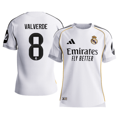 Real Madrid pánsky domáci futbalový dres 2025/26 - VALVERDE #8 [hráčska verzia] (Prémiová kvalita)