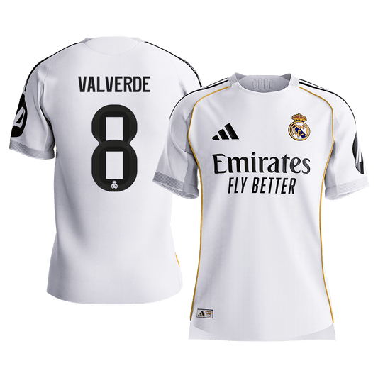 Real Madrid pánsky domáci futbalový dres 2025/26 - VALVERDE #8 [hráčska verzia] (Prémiová kvalita)
