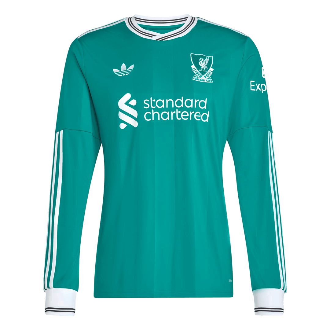 Liverpool pánsky tretí futbalový dres s dlhými rukávmi 2025/26