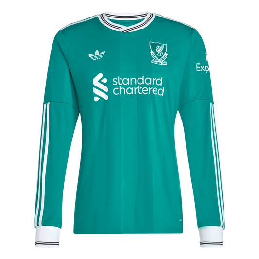 Liverpool pánsky tretí futbalový dres s dlhými rukávmi 2025/26