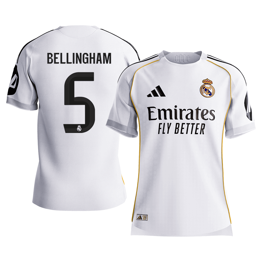 Real Madrid pánsky domáci futbalový dres 2025/26 - BELLINGHAM #5 [hráčska verzia] (Prémiová kvalita)