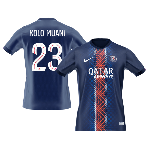 PSG pánsky domáci futbalový dres 2025/26 - KOLO MUANI #23 (Prémiová kvalita)