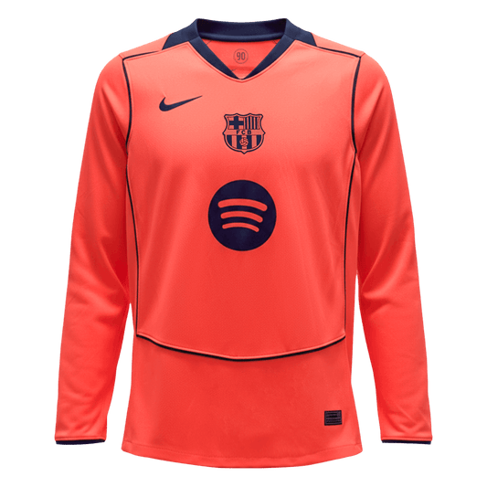 Barcelona pánsky tretí futbalový dres s dlhými rukávmi 2025/26