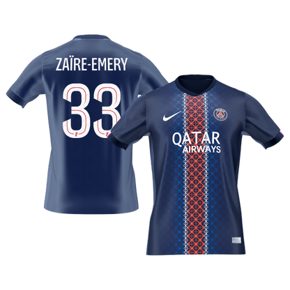 PSG pánsky domáci futbalový dres 2025/26 - ZAïRE EMERY #33 (Prémiová kvalita)