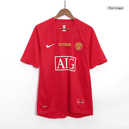 Manchester United pánsky domáci retro futbalový dres 2007/08 UCL Final - RONALDO #7