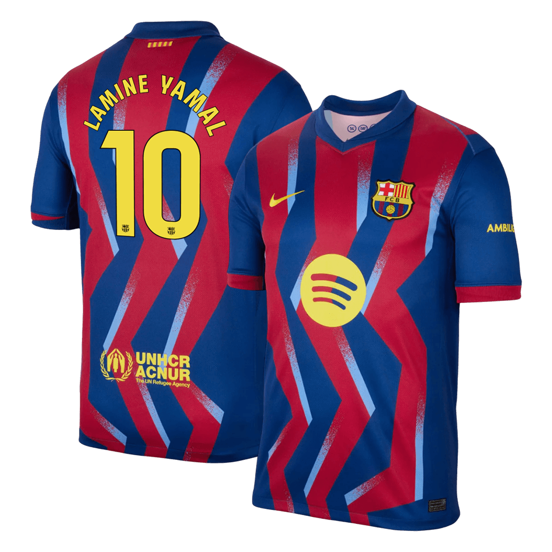 Barcelona pánsky štvrtý futbalový dres 2025/26 - LAMINE YAMAL #10