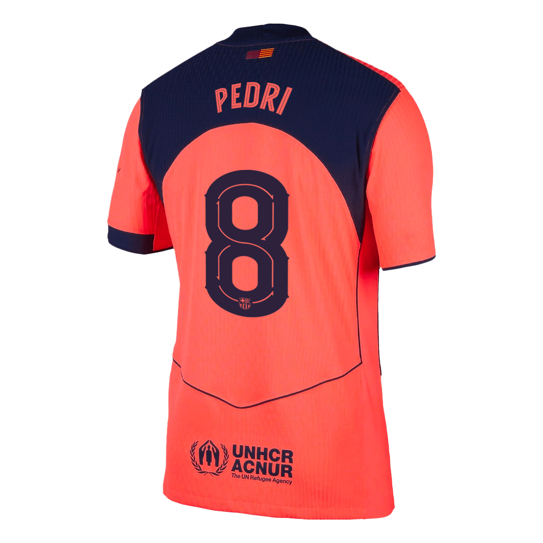 Barcelona pánsky tretí futbalový dres 2025/26 UCL - PEDRI #8 [hráčska verzia]
